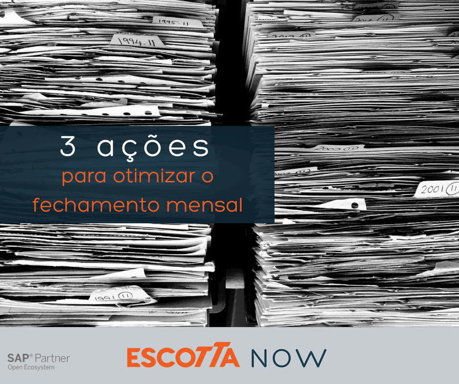 3 ações que v&atilde;o otimizar o fechamento contábil e de custos no SAP ERP